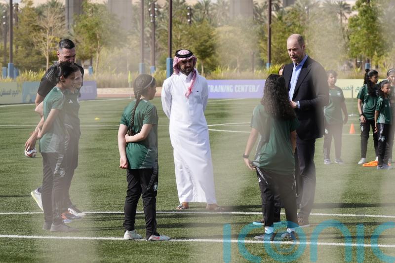 William challenged over Andrew during Saudi Arabia visit