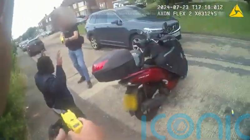 Footage shows moment man was arrested over attack on Army officer