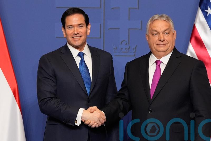 Rubio backs Orban&rsquo;s bid for another term during visit to Hungary