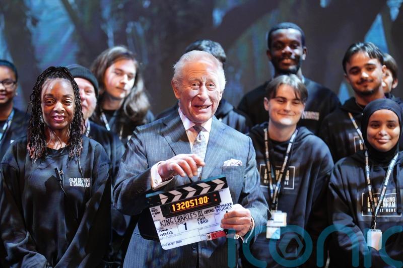 Protesters&rsquo; chants drowned out as King receives Bollywood welcome at family hub