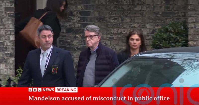 Lord Peter Mandelson arrested on suspicion of misconduct in public office
