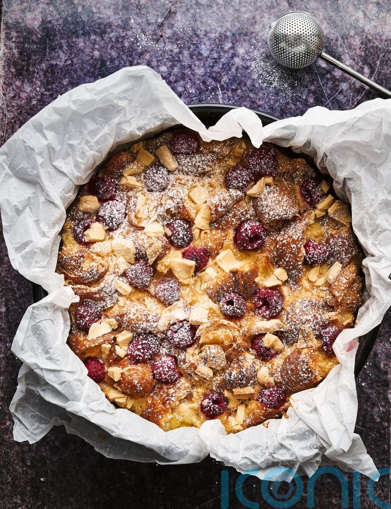 Nadiya Hussain&rsquo;s croissant berry pudding slices recipe