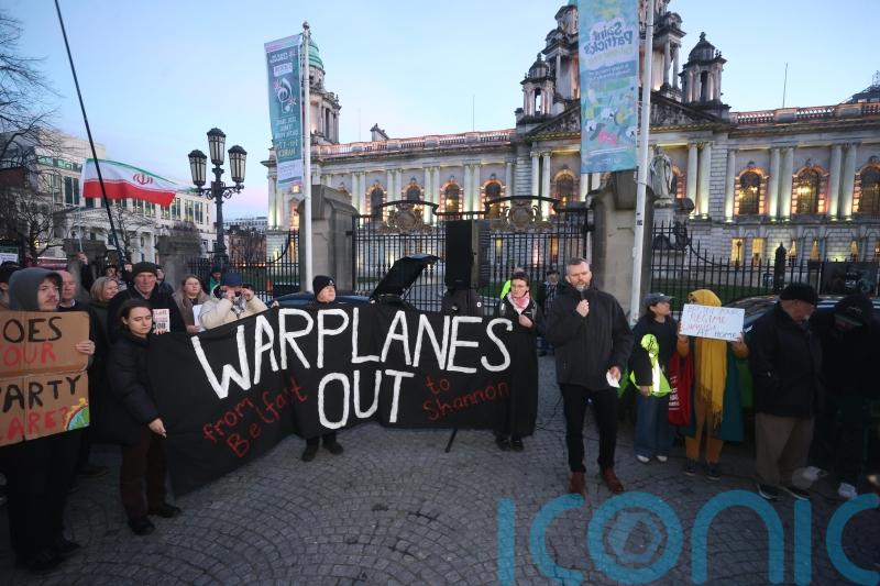 Gathering in Belfast condemns Israeli and US attacks on Iran
