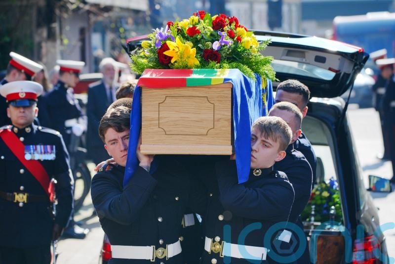 Royal Marines line street to pay tribute to Second World War veteran