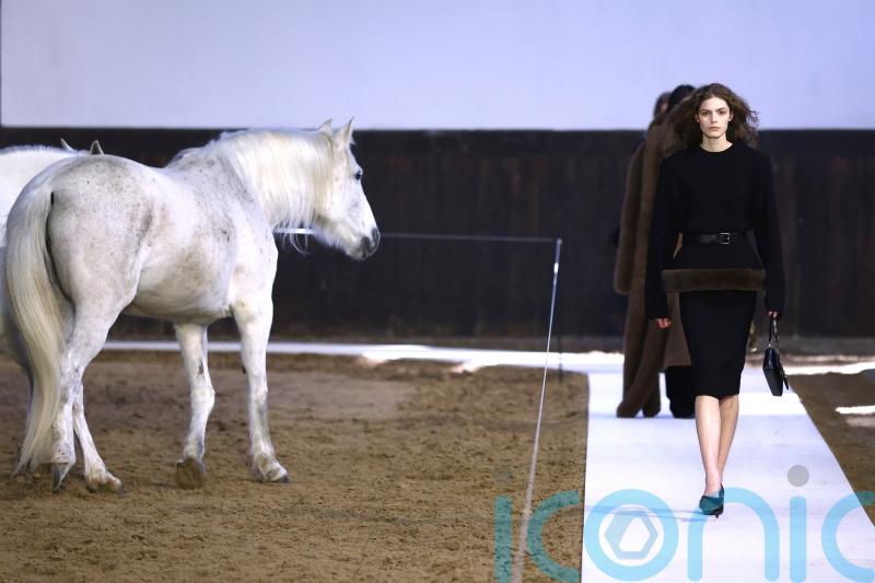 Stella McCartney sends horses down the runway for Paris Fashion Week show