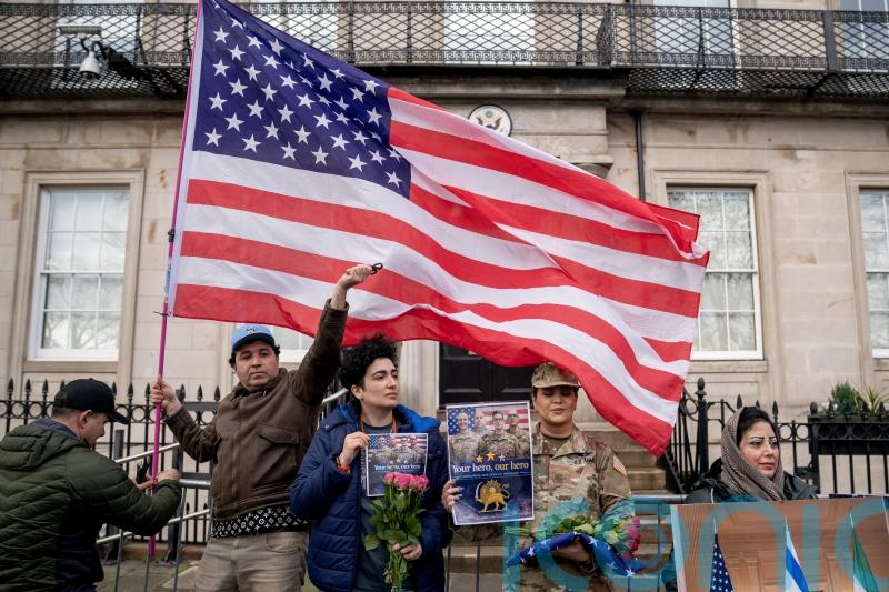 Scots Iranians rally at US consulate to show &lsquo;gratitude&rsquo; for strikes