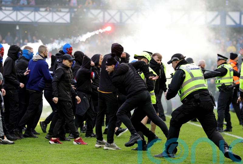 Nine arrested after disorder at Rangers and Celtic Scottish Cup tie