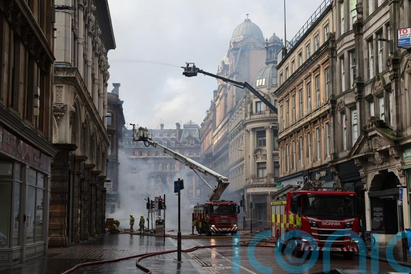 Glasgow Central shut on Tuesday as city rallies round fire-hit businesses