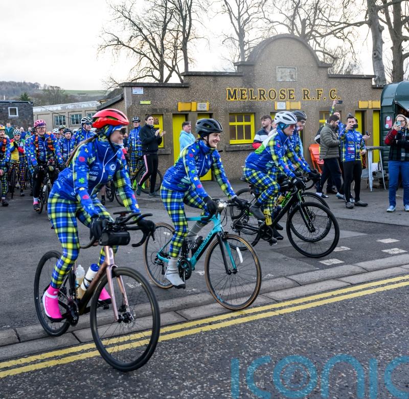 Charity cycle involving wife of Doddie Weir sets off with &pound;1m already raised