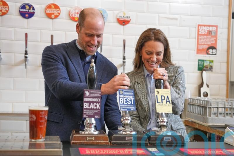 Kate tells brewery founder it has been best to avoid alcohol since her diagnosis