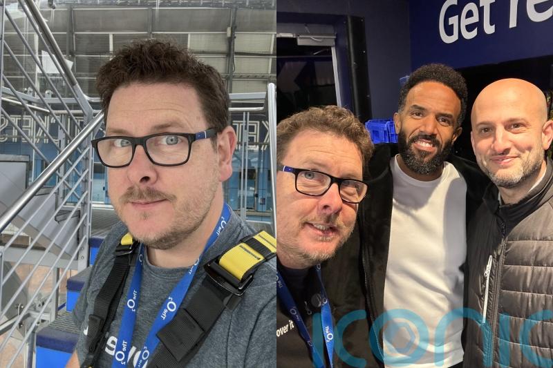 Dad who climbs roof of The O2 for work met Billie Eilish and Craig David and lit venue pink for his baby&rsquo;s gender reveal