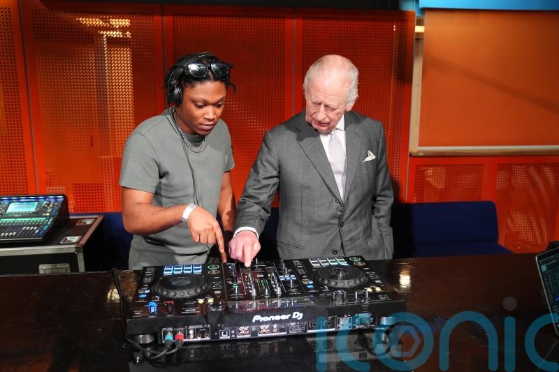 DJ Charles serves up royal remix during visit to arts organisation