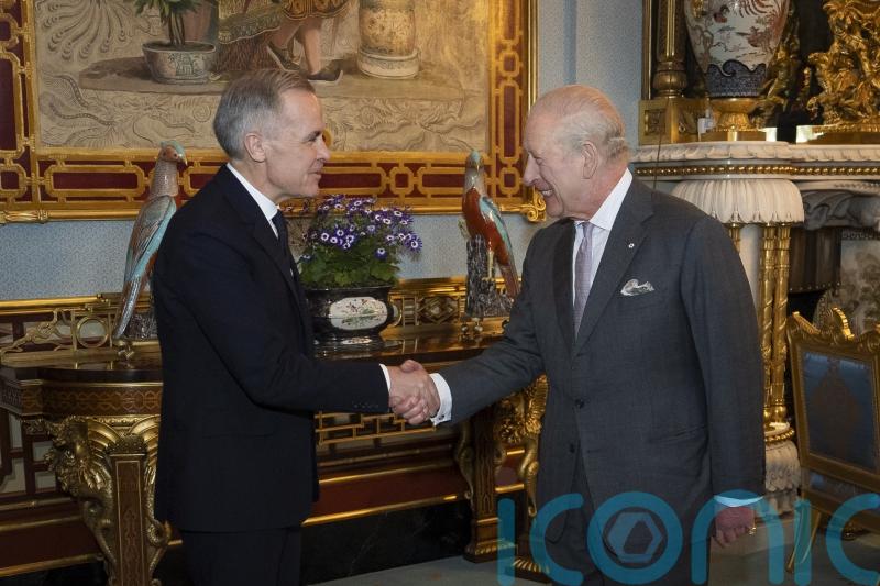 Charles meets Canada&rsquo;s Prime Minister Mark Carney at Buckingham Palace