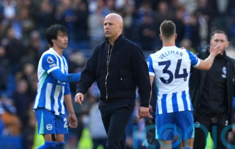 Arne Slot bemoans injury woes and fixture schedule as Liverpool lose at Brighton