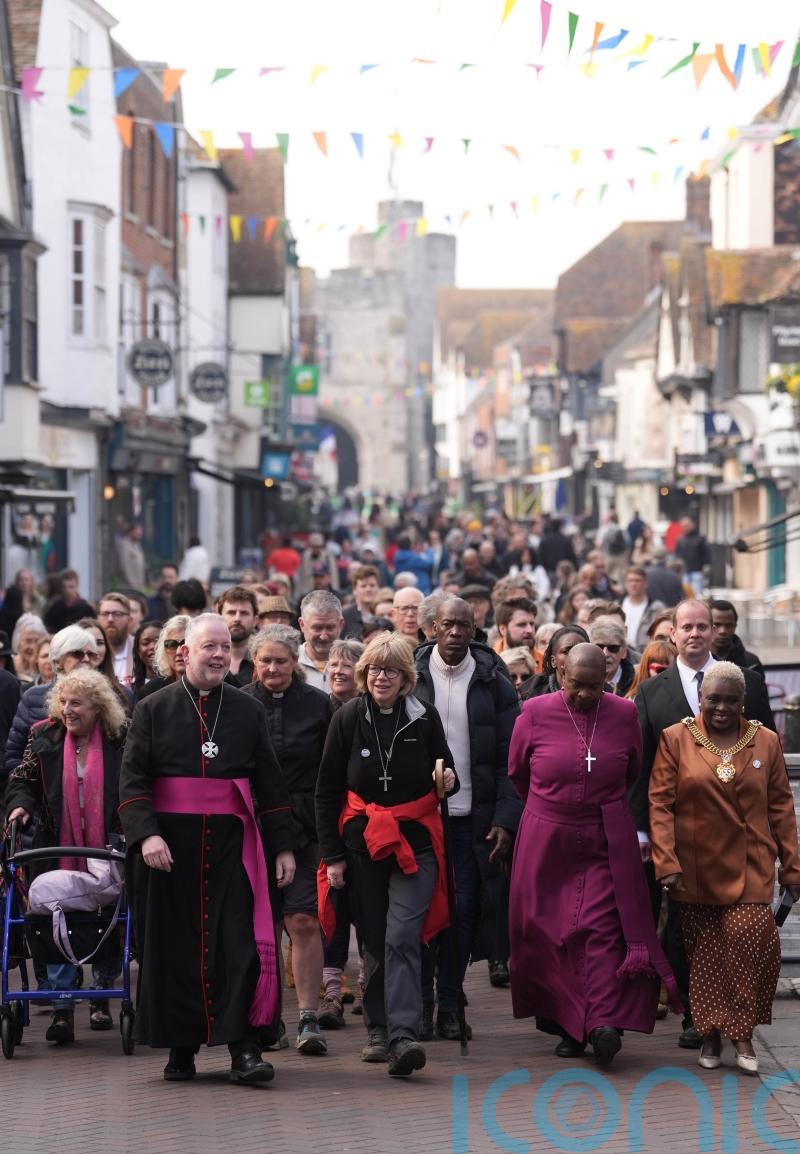 Archbishop of Canterbury &lsquo;relieved&rsquo; to complete six-day pilgrimage