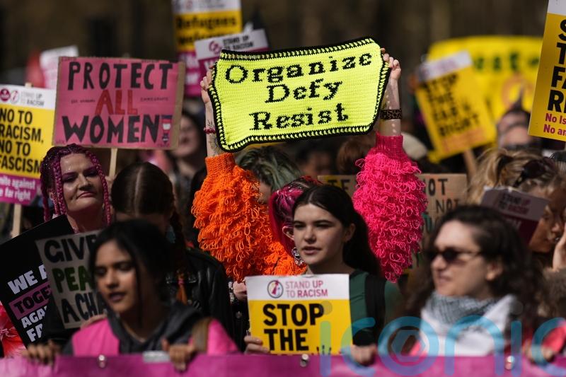 Together rally leaders hopeful turnout has &lsquo;intimidated&rsquo; far right to stay away