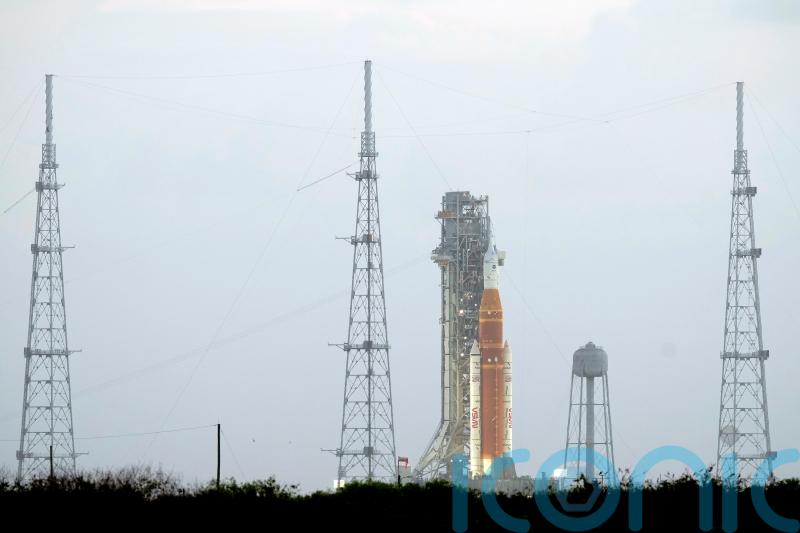 Lift-off for first manned Moon mission in more than 50 years