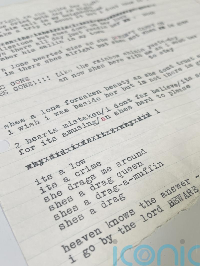 Bob Dylan draft lyrics found inside book expected to sell for up to &pound;40,000