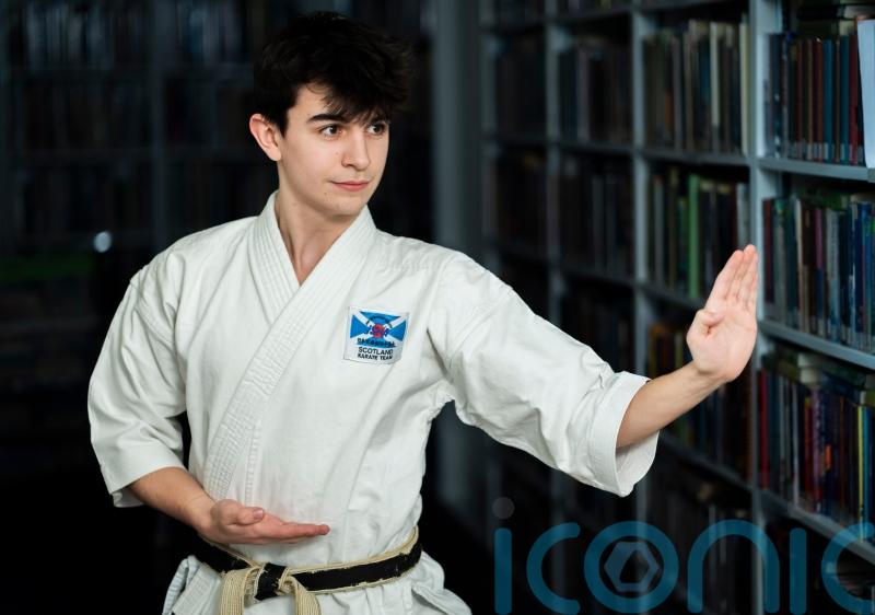 Boy who had collapsed lungs as child wins karate medal at world championships