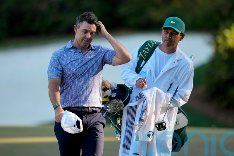 Rory McIlroy tied for Masters lead after Amen Corner trouble at Augusta