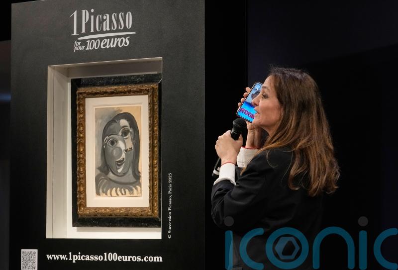 Man left stunned after winning Picasso painting in raffle