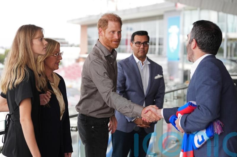 Duke of Sussex meets Movember workers on visit to men&rsquo;s health charity