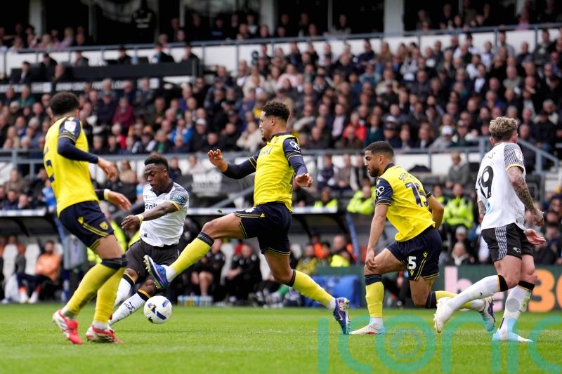 Jaydon Banel grabs winner for play-off hopefuls Derby against Oxford