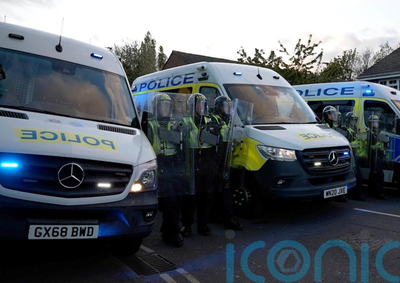 Four arrested in &lsquo;public disorder&rsquo; after alleged rape outside Surrey church