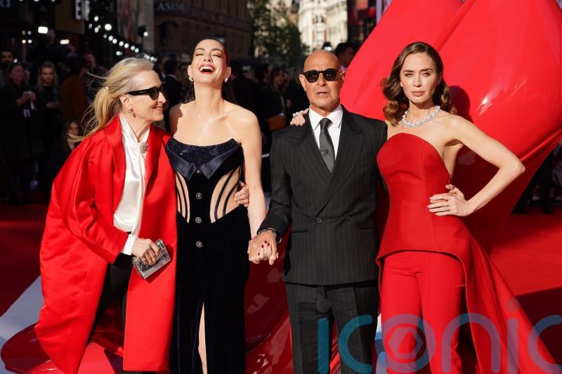 Red, black and white dominate the Devil Wears Prada 2 premiere as cast channel method dressing