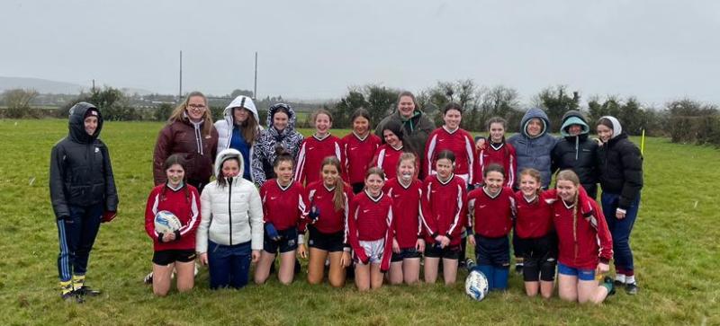 St Joseph's College Borrisoleigh girl's rugby team play Fethard in first for the school