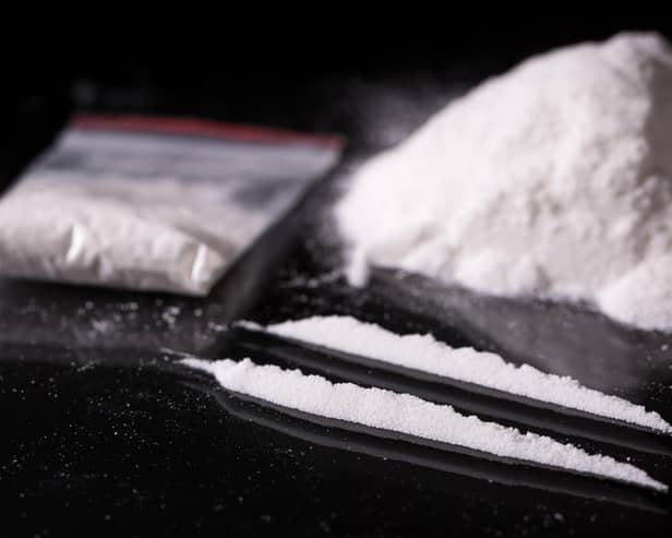 White powder stock image