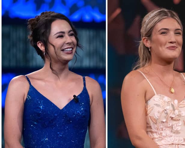 Sligo Rose Bethany McLoughlin (on left) and Derry Rose Cará Hamilton.